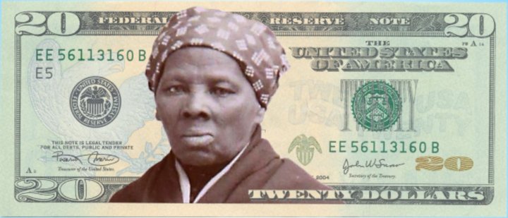 Harriet Tubman er ein af frægustu baráttukonum nítjándu aldar. Hún barðist fyrir réttindum blökkumanna og kosningarétti kvenna og frelsaði hundruð manna úr þrældómi. Fyrirhugað var að mynd af henni yrði á næstu útgáfu 20$ seðilsins.