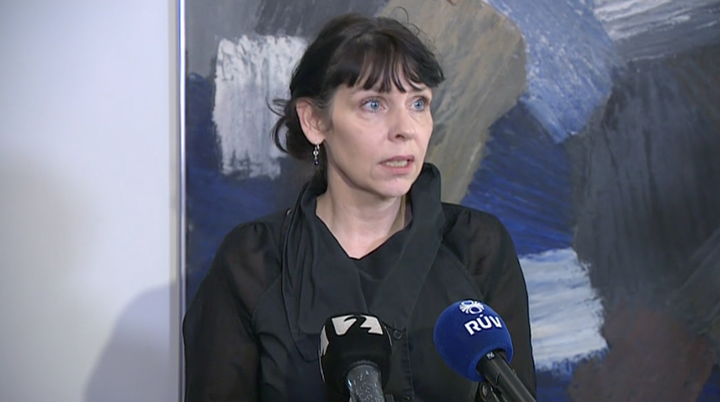 Birgitta Jónsdóttir ræddi við fjölmiðla eftir fund sinn með forseta Íslands.