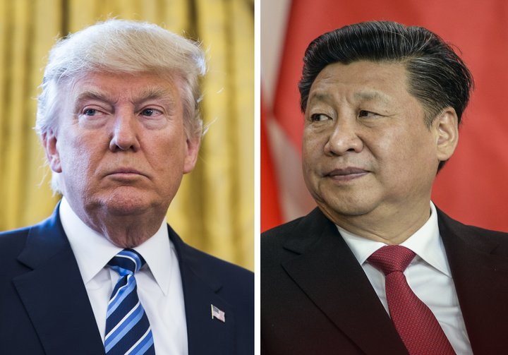 Donald Trump, forseti Bandaríkjanna, og Xi Jinping, forseti Kína.