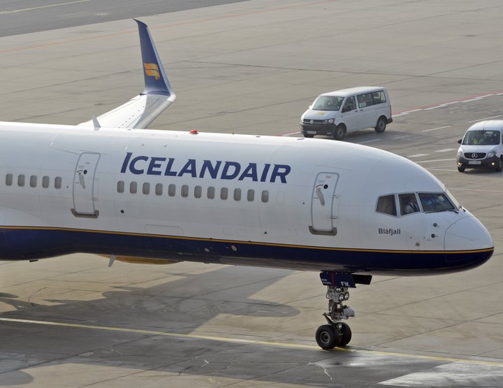Icelandair Group er efst á lista, enda með meira en eitt og hálft prósent íslenska vinnumarkaðarins í hlutastarfi í mars og apríl.
