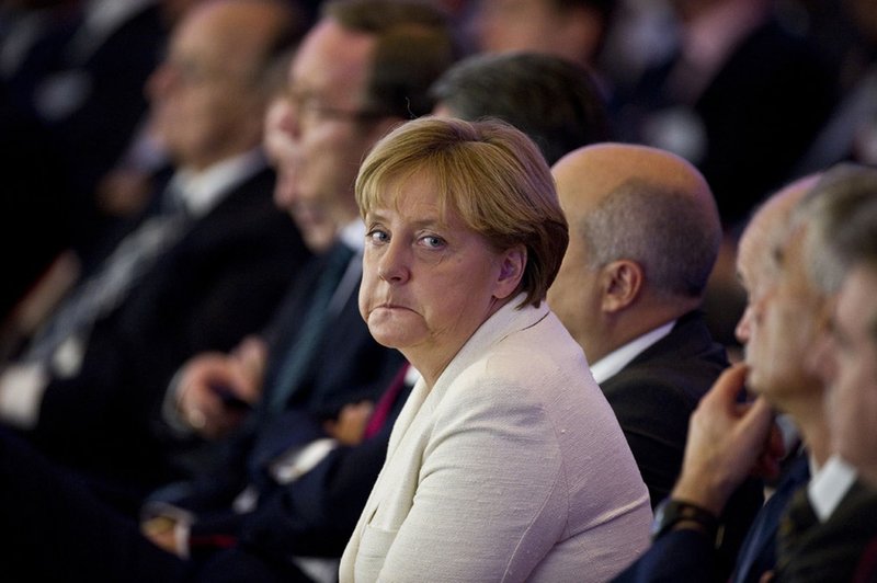 Angela Merkel sækist enn eftir því að vera kanslari Þýskalands. (Mynd: EPA)