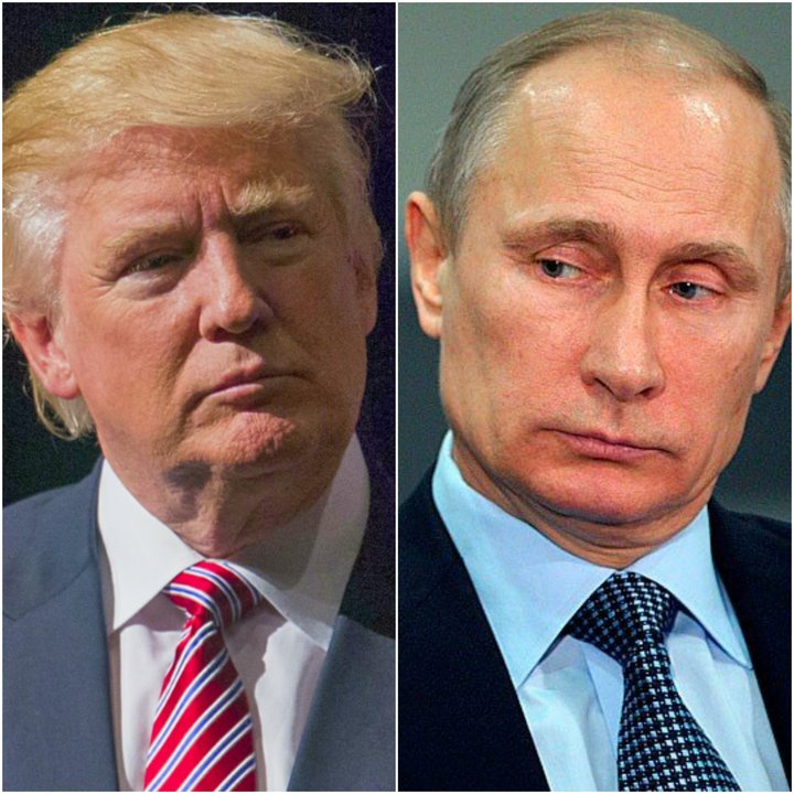 Donald Trump Bandaríkjaforseti og Vladimir Pútín Rússlandsforseti