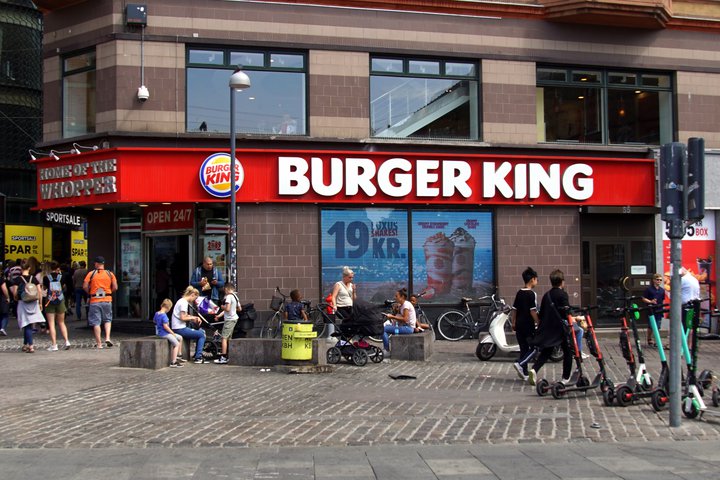 Burger King-verslun á Ráðhústorginu í Kaupmannahöfn