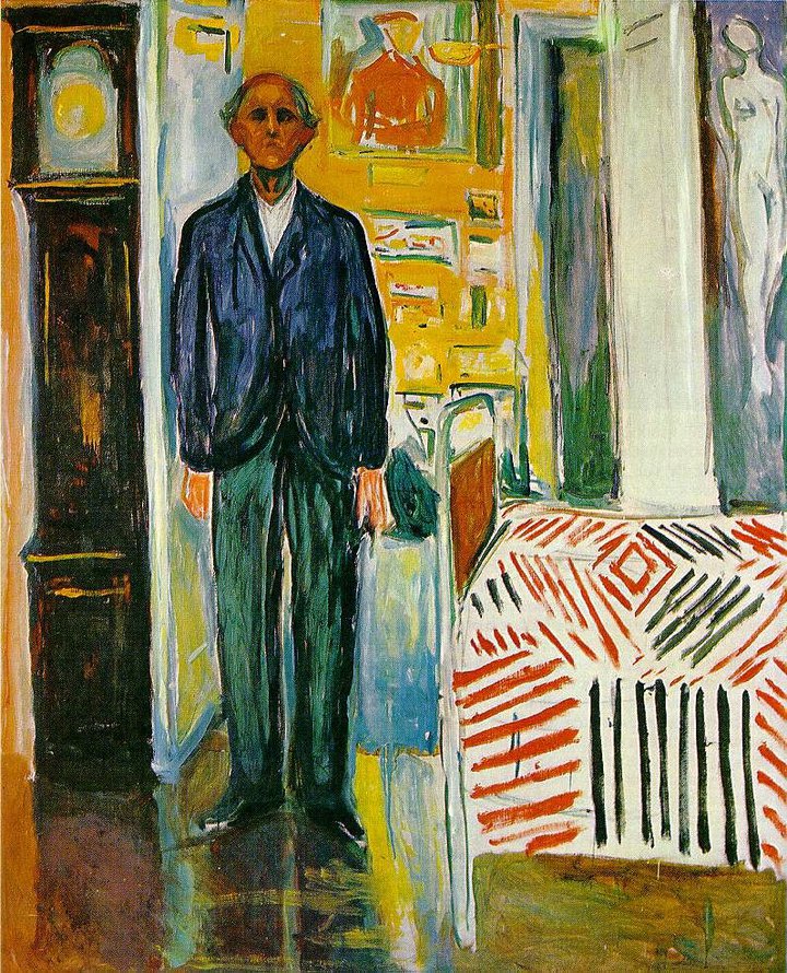 Sjálfsmynd, eitt síðasta verk Edvard Munch.