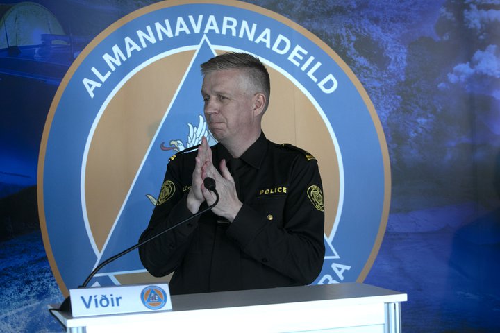 Víðir Reynisson, yfirlögregluþjónn hjá almannavarnadeild ríkislögreglustjóra.