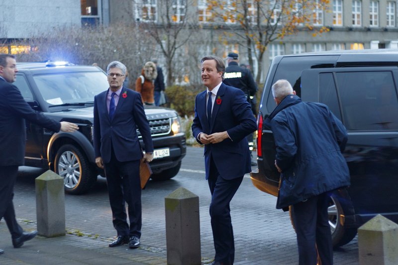 David Cameron við Alþingi