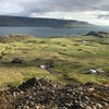 Horft niður í Hvalfjörð frá Brekkukambi í Hvalfjarðarsveit. Á fjallinu stendur til að byggja vindorkuver.
