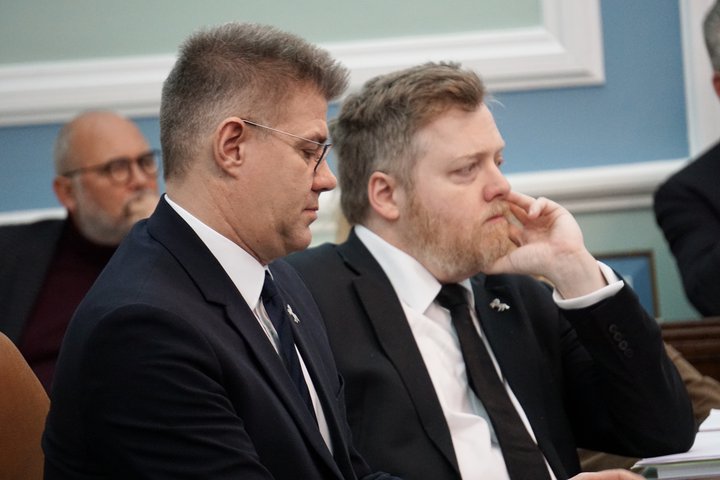 Gunnar Bragi Sveinsson og Sigmundur Davíð Gunnlaugsson.