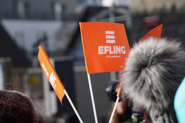 Efling: Samstöðufundur 8. mars 2019 - Verkfall hótelstarfsmanna