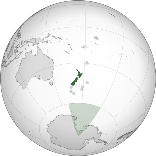 Nýja-Sjáland. Mynd: Wikipedia