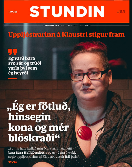 Bára Halldórsdóttir steig fram í síðasta tölublaði Stundarinnar.