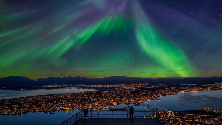 Tromsø í Norður-Noregi.