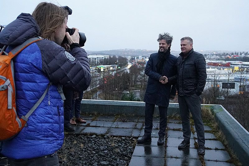 Borgarstjóri og forstjóri Reita Mynd: Reykjavíkurborg