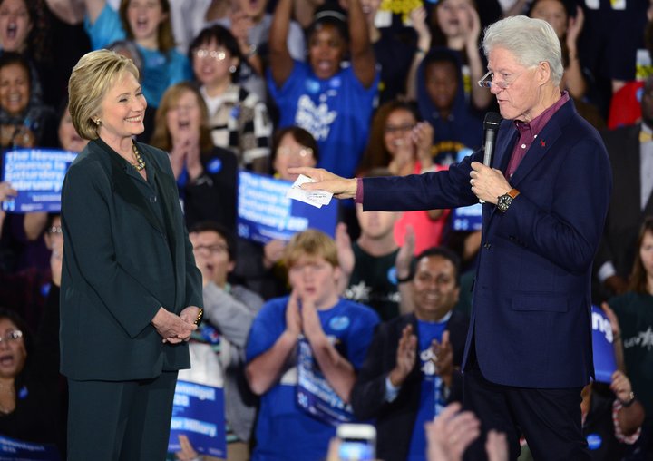 Hillary og Bill Clinton