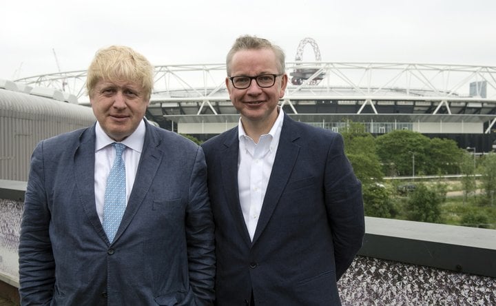 Boris Johnson og Michael Gove, tveir talsmenn Vote Leave.