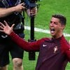 Cristiano Ronaldo fagnar sigrinum. 