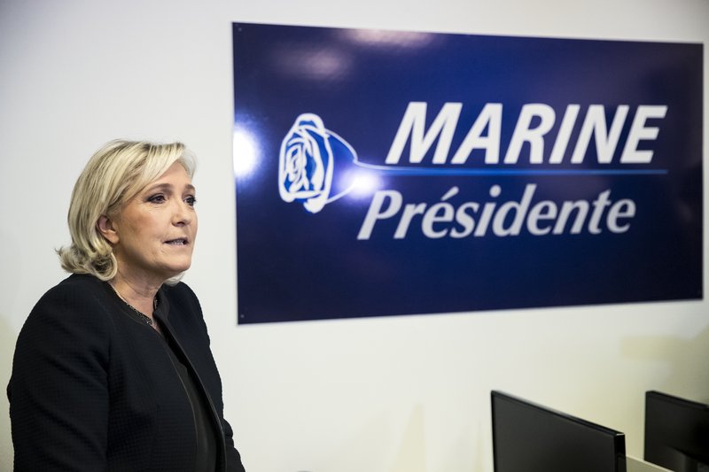 Marine Le Pen, leiðtogi  Front National. MYND:EPA.