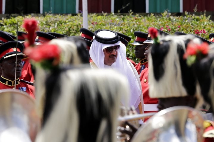  Emírinn af Katar, Sheikh Tamim bin Hamad Al-Thani.