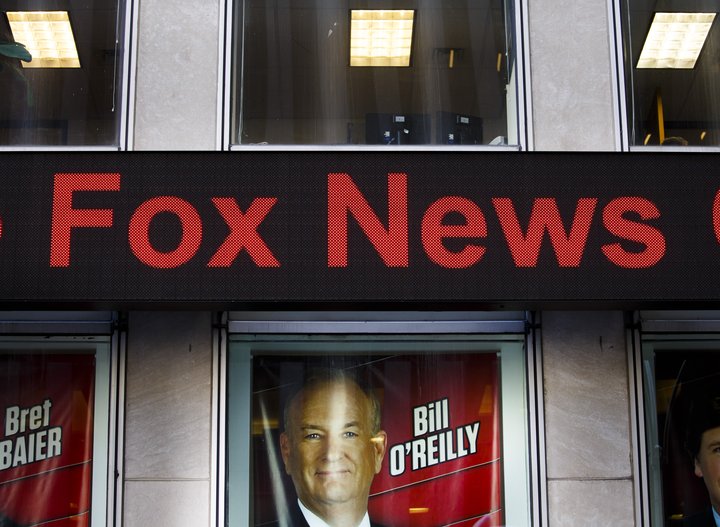 Myndver Fox News í New York-borg.