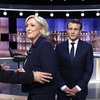 Macron og Le Pen mættust í sjónvarpssal.