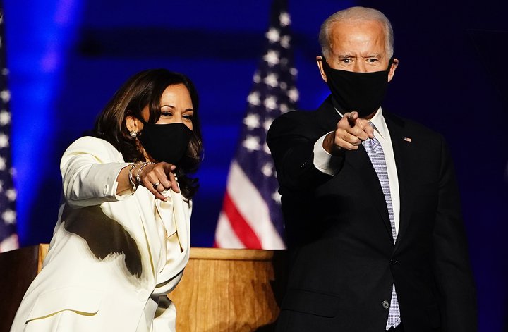 Kamala Harris og Joe Biden eru manneskjur ársins 2020 hjá TIME Magazine.