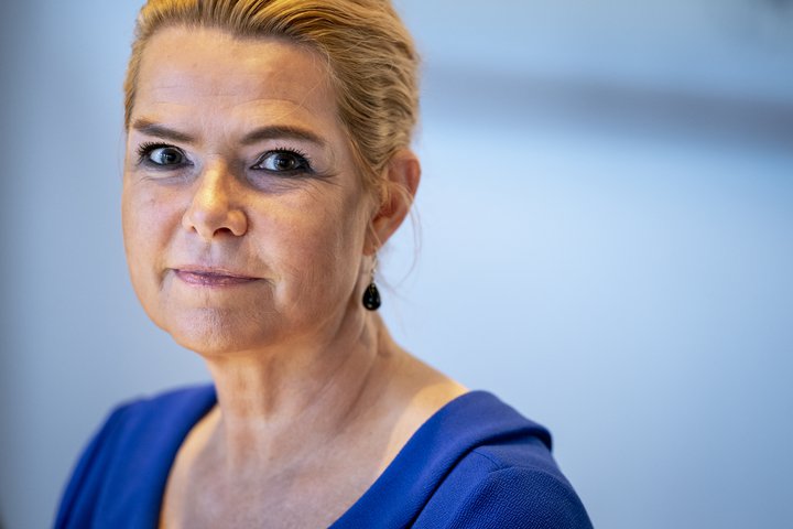 Inger Støjberg, fyrr­ver­andi vara­formaður Ven­stre og fyrr­ver­andi ráðherra inn­flytj­enda­mála í Danmörku.