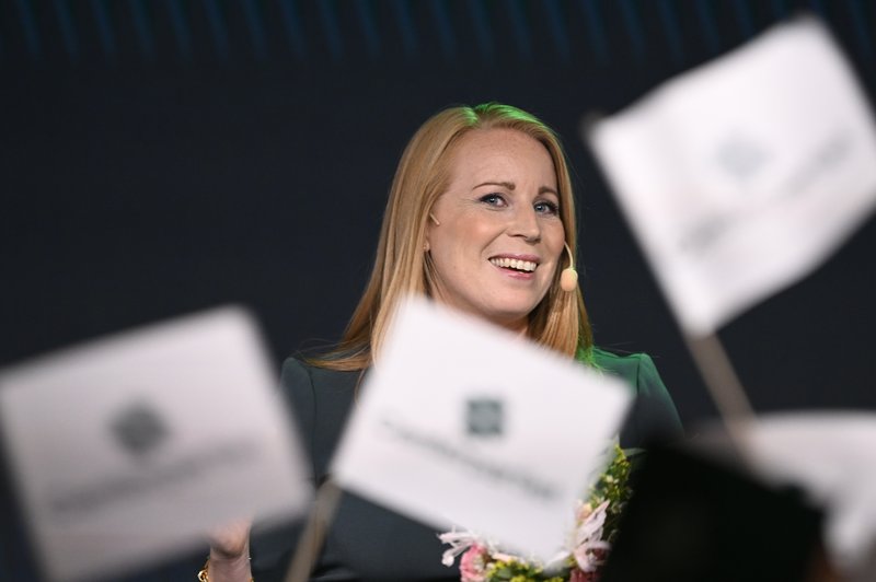 Annie Lööf hefur verið formaður sænska Miðflokksins frá árinu 2011. Mynd: EPA