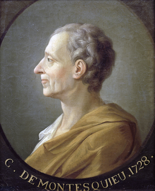 Charles Montesquieu (1689-1755), oft talinn höfundur hugmyndarinnar um þrískiptingu valdsins.