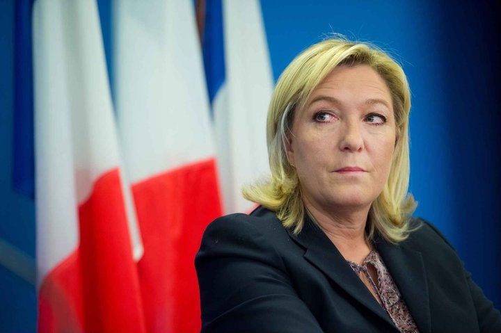 Marine Le Pen er hætt sem formaður Þjóðfylkingarinnar.