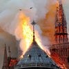 Frá bruna Notre Dame þann 15. apríl