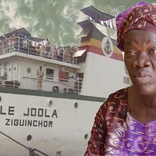 Mariama Diouf kemur fram í heimildarmynd um Joola-slysið sem BBC hefur gert.